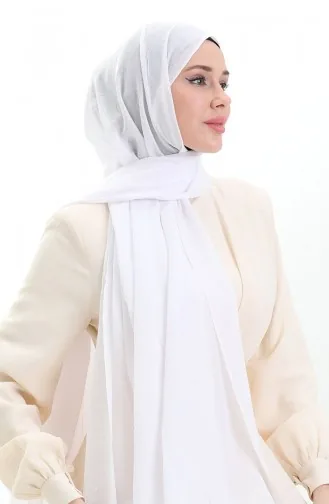 Bambu Şal 70281-28 Beyaz