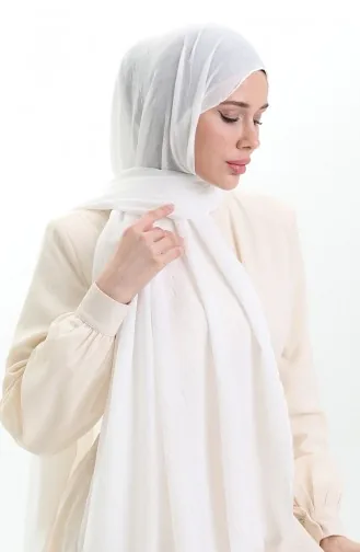 Bambu Şal 70281-29 Ekru