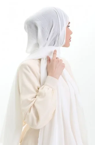 Bambu Şal 70281-29 Ekru