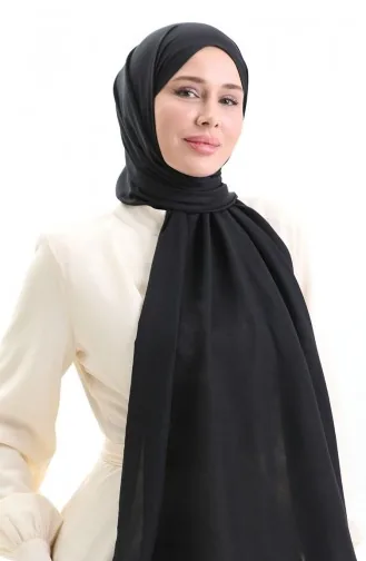 Katoenen Zachte Sjaal 70283-05 Zwart 70283-05