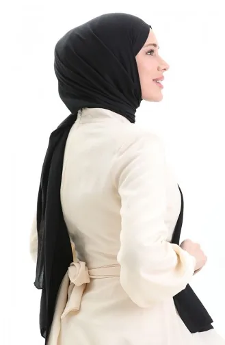 Katoenen Zachte Sjaal 70283-05 Zwart 70283-05