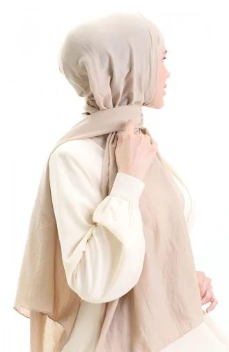 Katoenen Zachte Sjaal 70283-13 Donkerbeige 70283-13