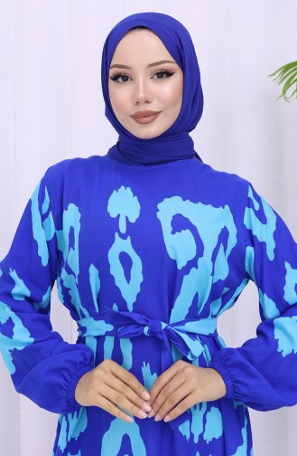 Robe Hijab Blue roi 2033-07
