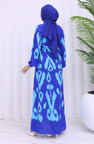 Robe Hijab Blue roi 2033-07