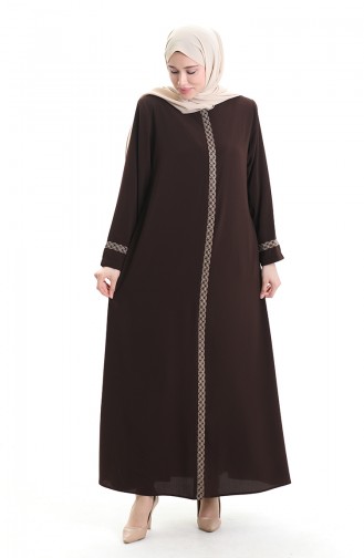 Dark Brown Abaya 5083-08
