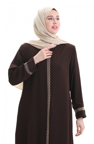 Dark Brown Abaya 5083-08