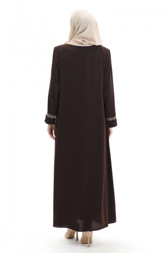 Dark Brown Abaya 5083-08