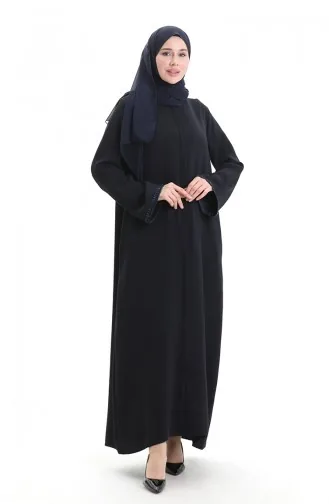 Modalstoff Hurrem Ärmel Abaya 1904-03 Marineblau 1904-03