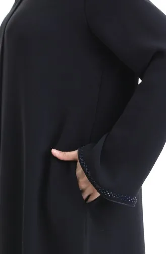 Modalstoff Hurrem Ärmel Abaya 1904-03 Marineblau 1904-03