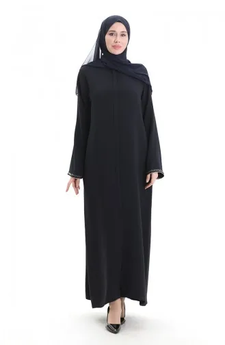 Modal Kumaş Hürrem Kol Ferace 1904-06 Lacivert Vizon