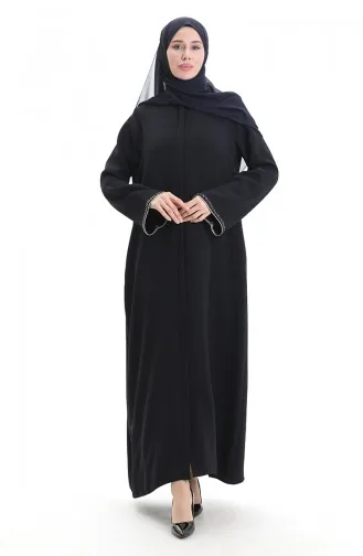 Modal Kumaş Hürrem Kol Ferace 1904-06 Lacivert Vizon