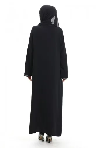 Modal Kumaş Hürrem Kol Ferace 1904-09 Siyah Gri