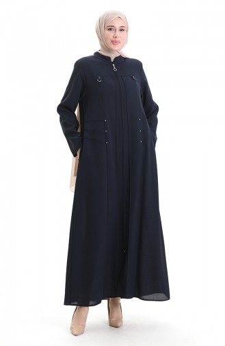 Navy Blue Abaya 6148-02