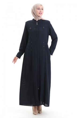 Navy Blue Abaya 6148-02