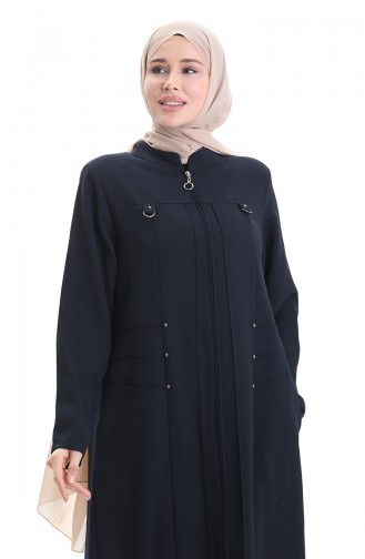 Navy Blue Abaya 6148-02