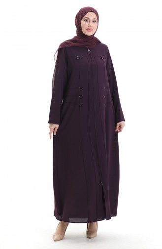 Plum Abaya 6148-03