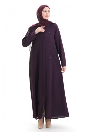Plum Abaya 6148-03