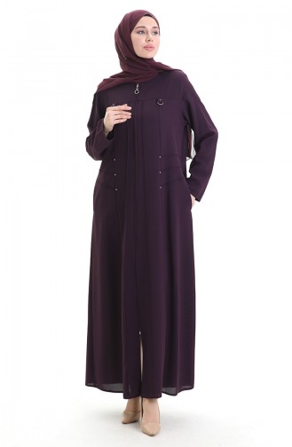 Plum Abaya 6148-03