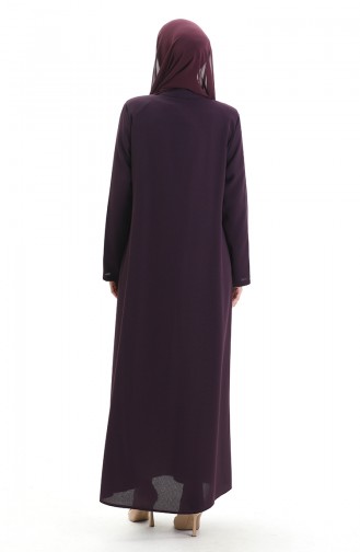 Plum Abaya 6148-03