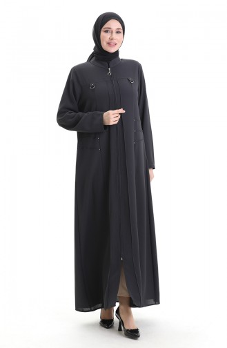 Gray Abaya 6148-06