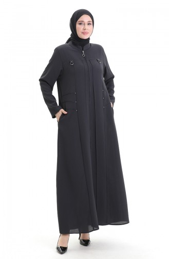 Gray Abaya 6148-06