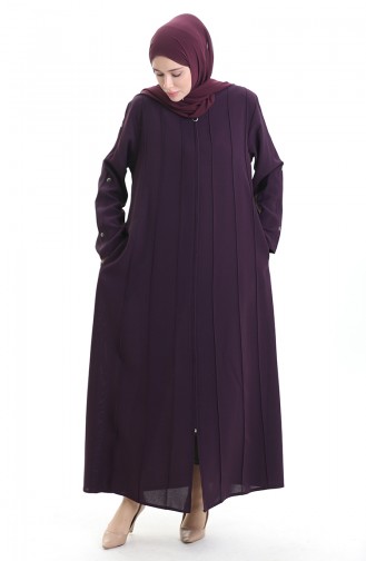 Plum Abaya 6177-04