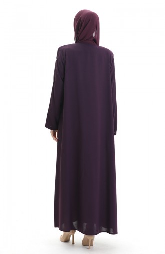 Plum Abaya 6177-04