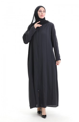 Gray Abaya 6177-06