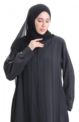 Gray Abaya 6177-06