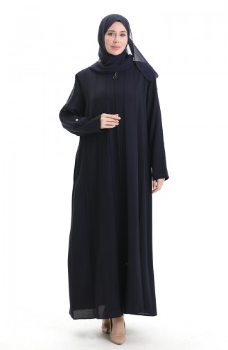 Navy Blue Abaya 6177-07