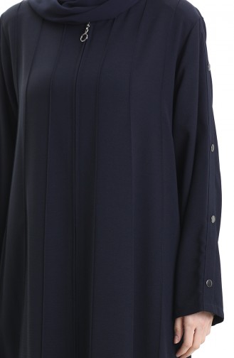 Navy Blue Abaya 6177-07
