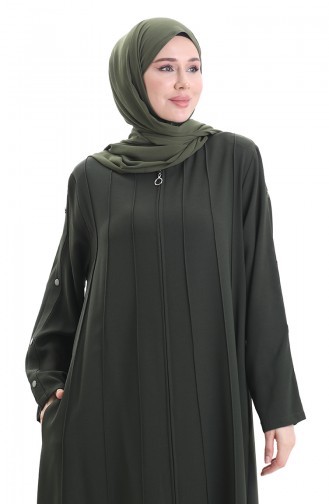 Khaki Abaya 6177-08