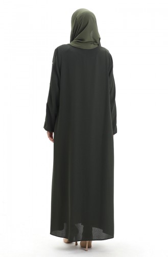 Khaki Abaya 6177-08