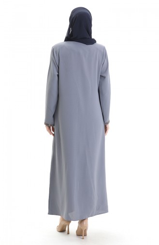 Gray Abaya 6183-03