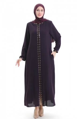 Plum Abaya 6183-06