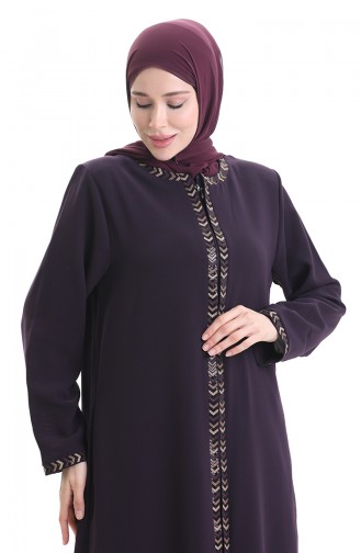 Plum Abaya 6183-06