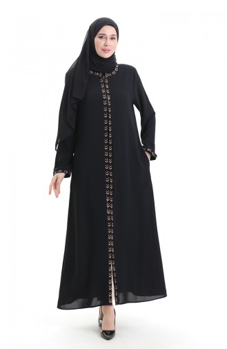 Black Abaya 6183-07