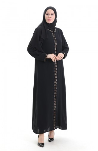 Black Abaya 6183-07