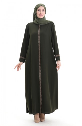 Khaki Abaya 5083-03
