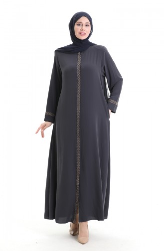 Smoke-Colored Abaya 5083-05