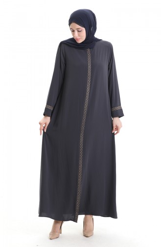 Smoke-Colored Abaya 5083-05