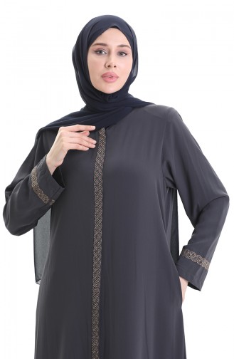Smoke-Colored Abaya 5083-05