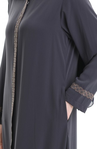 Smoke-Colored Abaya 5083-05