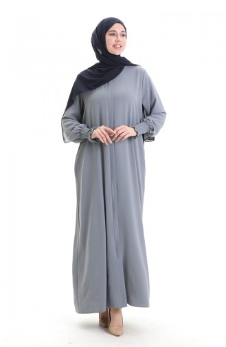 Gray Abaya 5095-02