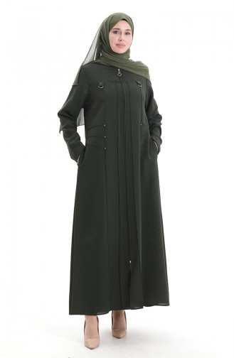 Khaki Abaya 6148-05