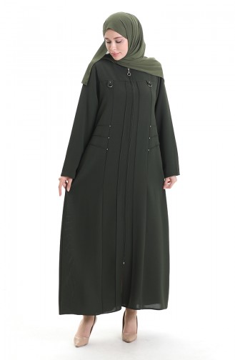 Khaki Abaya 6148-05