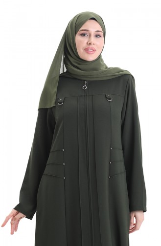 Khaki Abaya 6148-05