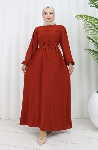 Robe Hijab Brique Foncé 0029-11