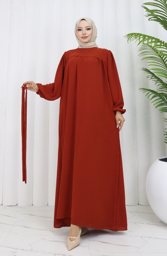 Robe Hijab Brique Foncé 0029-11