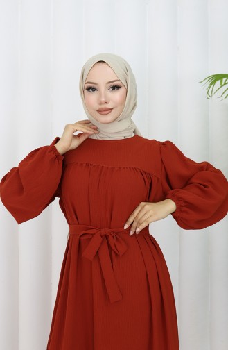 Robe Hijab Brique Foncé 0029-11